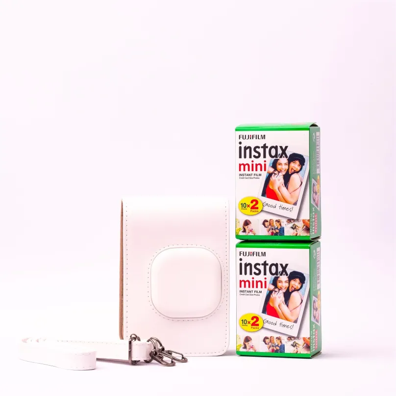 Fotopapier Fujifilm instax mini Liplay case white bundle
