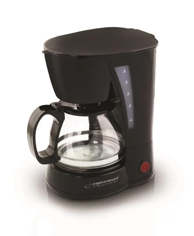 Automatický kávovar Esperanza Kávovar Robusta 0,6 l EKC006, s funkciou horúcej vody, nádob