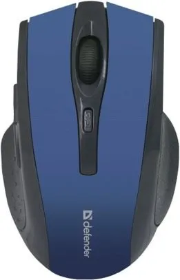 Myš Defender Accura MM-665 (blue), bezdrôtová, optická, 1600DPI, 5 tlačidiel, USB a bezdrô