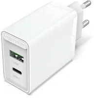Nabíjačka do siete Vention 2-Port USB (A+C) Wall Charger (18W + 20W PD) White