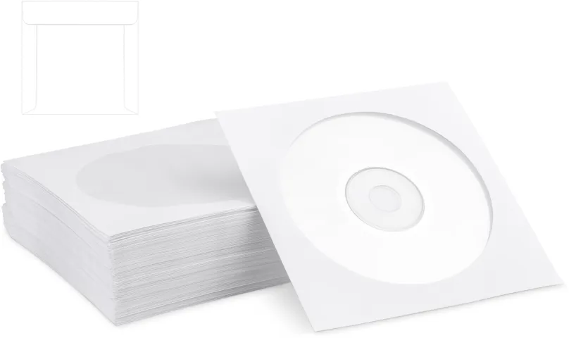 Obal na CD / DVD Cover IT Papierová pošetka sa zalepovacie chlopní - balenie 100ks