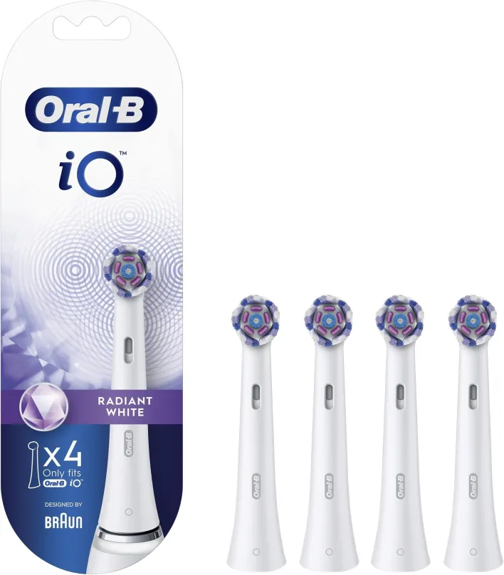 Náhradná hlavica k zubnej kefke Oral-B iO Radiant White Kefkové Hlavy, 4 ks