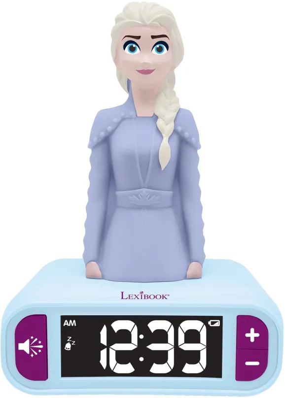 Budík Lexibook Frozen II Night Light Alarm Clock, odporúčaný vek od 3 rokov