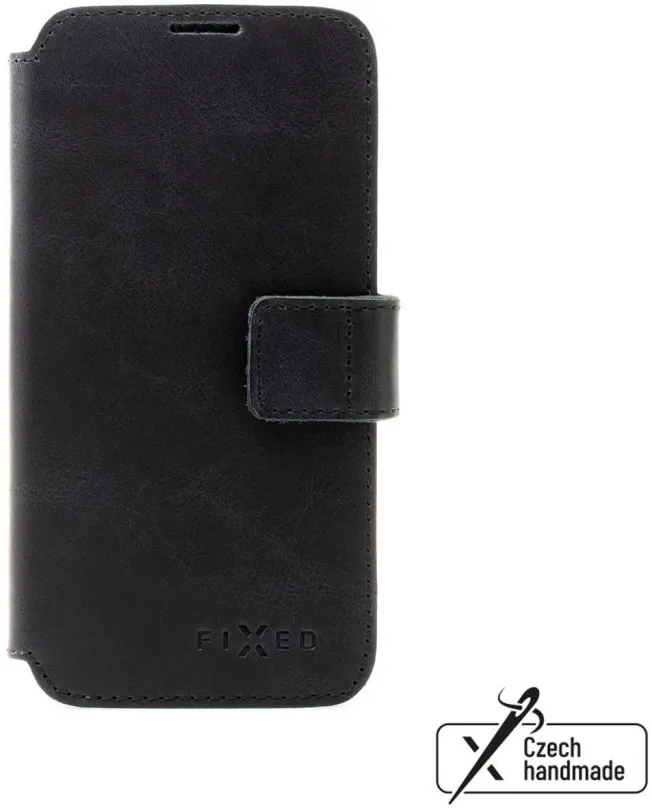 Puzdro na mobil FIXED ProFit z pravej hovädzej kože pre Samsung Galaxy A23 čierne
