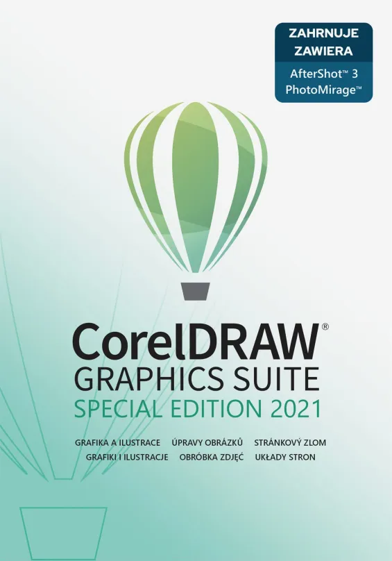 Grafický softvér CorelDRAW Graphics Suite Special Edition 2021, SK/PL (elektronická licencia)