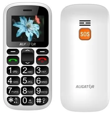 Mobilný telefón Aligator A321 Senior White