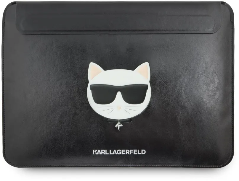 Puzdro na notebook Karl Lagerfeld Choupette Head Embossed Computer Sleeve 13/14" Black