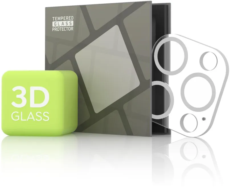 Ochranné sklo na objektív Tempered Glass Protector pre kameru iPhone 12 Pro Max, strieborná