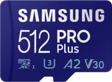 Pamäťová karta Samsung MicroSDXC 512GB PRO Plus + SD adaptér