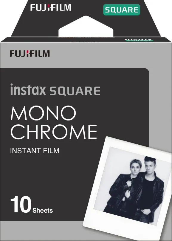 Fotopapier FujiFilm film instax square Monochrome 10 ks