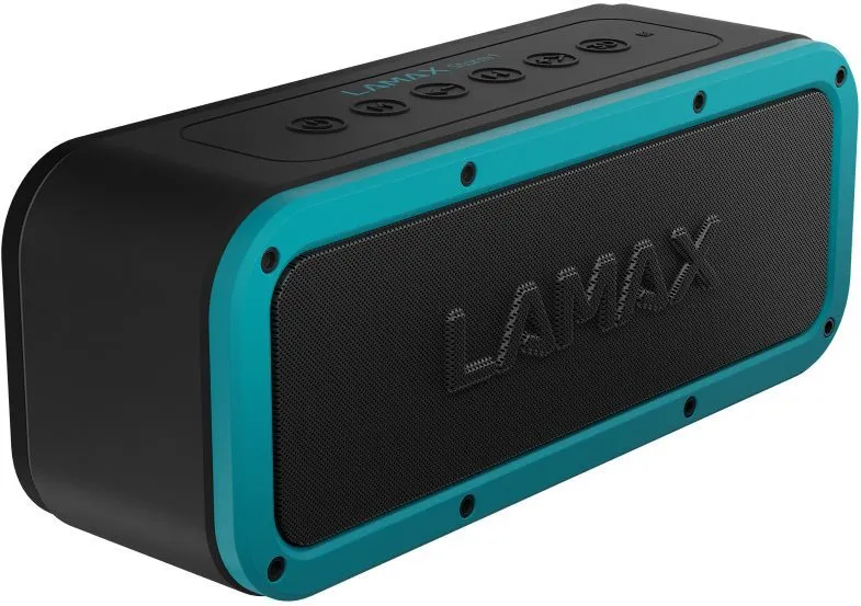 Bluetooth reproduktor LAMAX Storm1 Turquoise, aktívny, s výkonom 40W, aktívny subwoofer, f