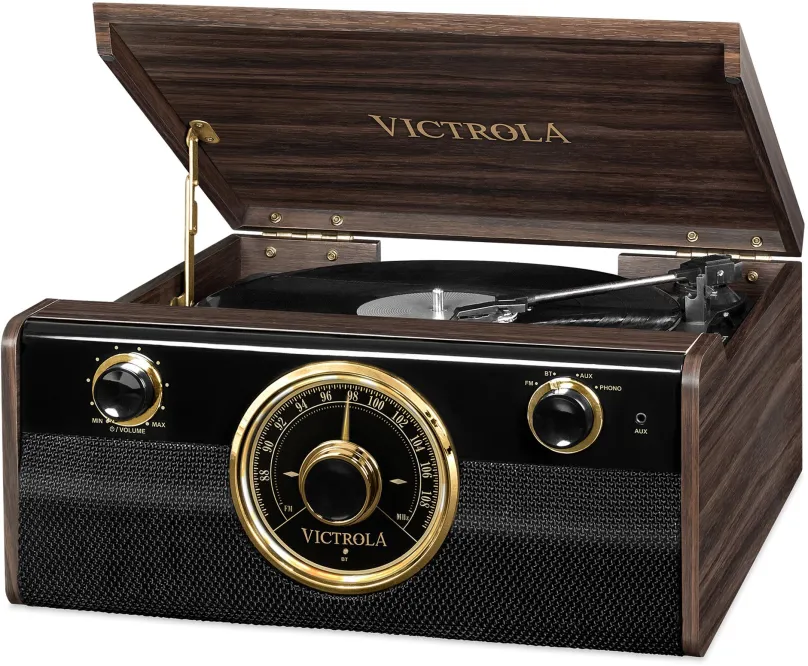 Gramofón Victrola VTA-240B hnedý