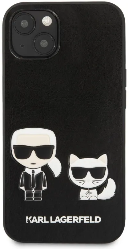 Kryt pre mobil Karl Lagerfeld and Choupette PU Leather pre Apple iPhone 13 Black