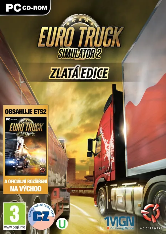 Hra na PC Euro Truck Simulator 2 Gold, krabicová verzia, kľúč pre Steam, <strong>české tit