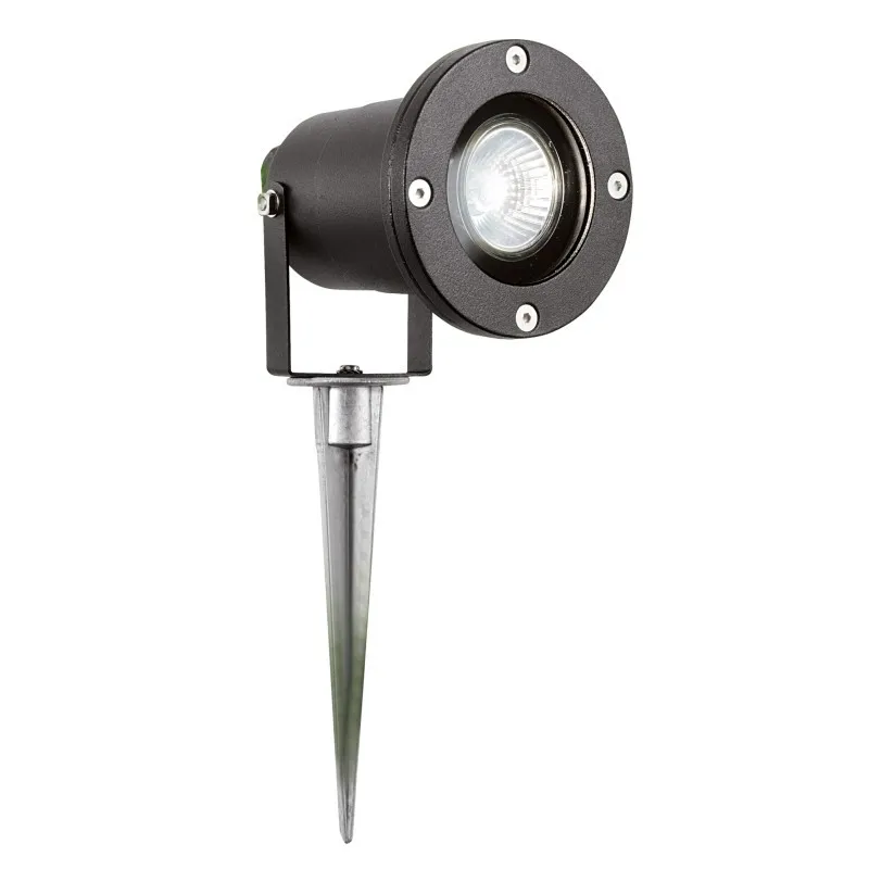 Searchlight 5001BK LED vonkajšie svietidlo Outdoor lights GU10 1x3W | 270lm | 3000K | IP44 - na zapichnutie, čierna