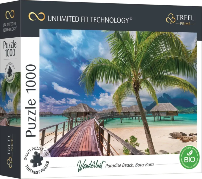 Puzzle Trefl Puzzle UFT Wanderlust: Paradajková pláž na Bora-Bora 1000 dielikov