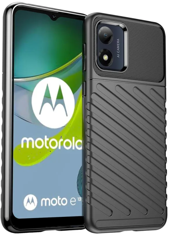 Kryt na mobil MG Thunder kryt na Motorola Moto E13, čierny
