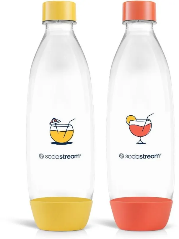Sodastream fľaša SODASTREAM Fľaša Fuse 2 x 1 l Orange / Yellow do umývačky