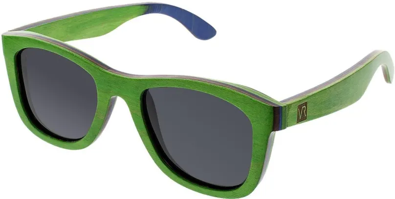 Slnečné okuliare VeyRey Drevené polarizačné slnečné okuliare Nerd Metasequoia zelené