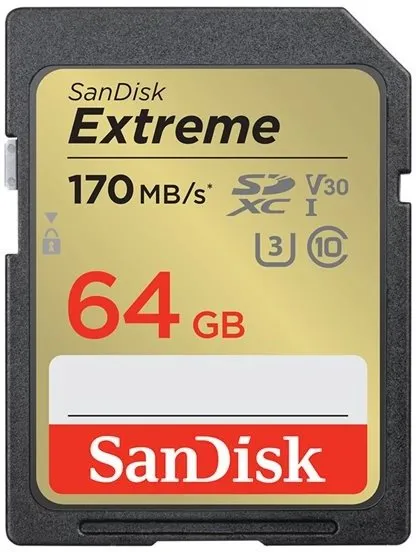 Pamäťová karta SanDisk SDXC 64GB Extreme + Rescue PRO Deluxe