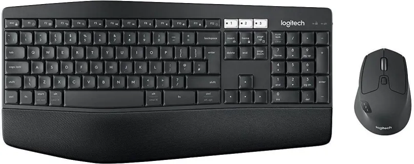 Set klávesnice a myši Logitech MK850 - US, bezdrôtový, americká kancelárska klávesnica, vy