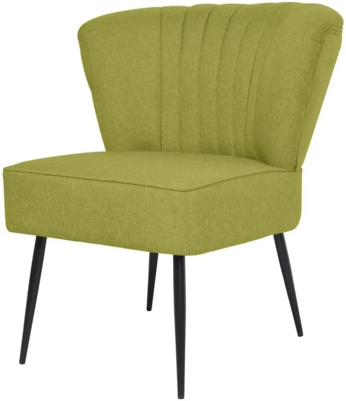 Kreslo Koktailová stolička zelená textil