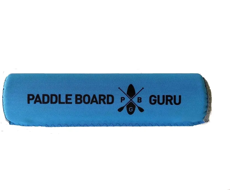 Ochranný návlek Paddle floater Paddleboardguru neon blue, na pádlo, ktorý drží pádlo na hl