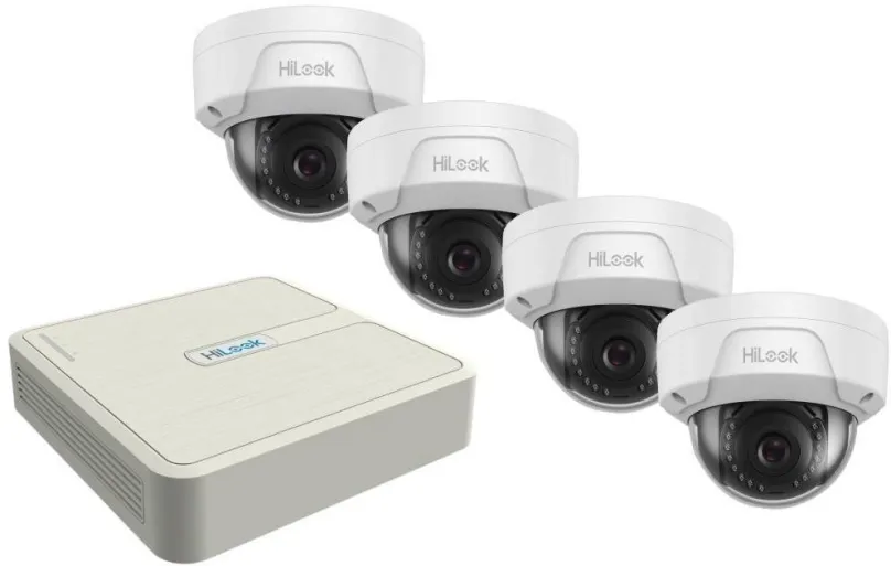 Kamerový systém Hilook do Hikvision KIT dome/ 1x NVR-104H-D/4P(C)/ 4x IP kamera IPC-D140H(C)