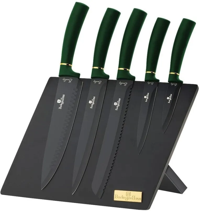 BERLINGERHAUS Sada nožov v magnetickom stojane 6 ks Emerald Collection