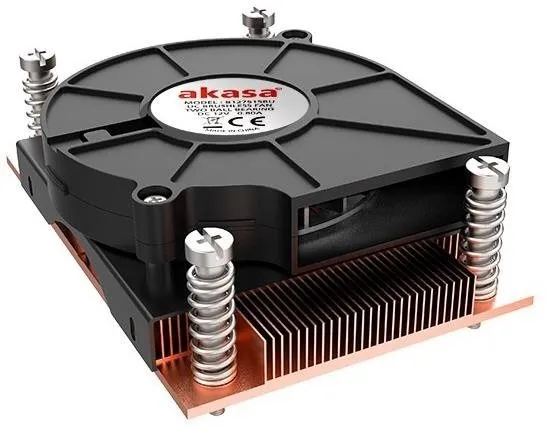 Chladič na procesor Akasa AM4 Low Profile Side Blower, socket AM4, 75mm ventilátor, chlade
