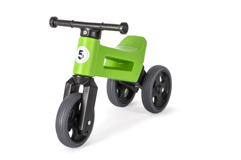 Odrážadlo FUNNY WHEELS Rider Sport 2v1, výška sedla 28/30 cm nosnosť 25 kg 18m+ v sáčku Farba: zelená