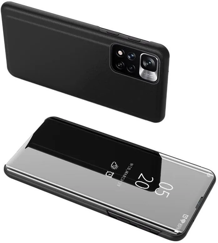 Puzdro na mobil Clear View knižkové puzdro na Huawei Nova 8i, čierne