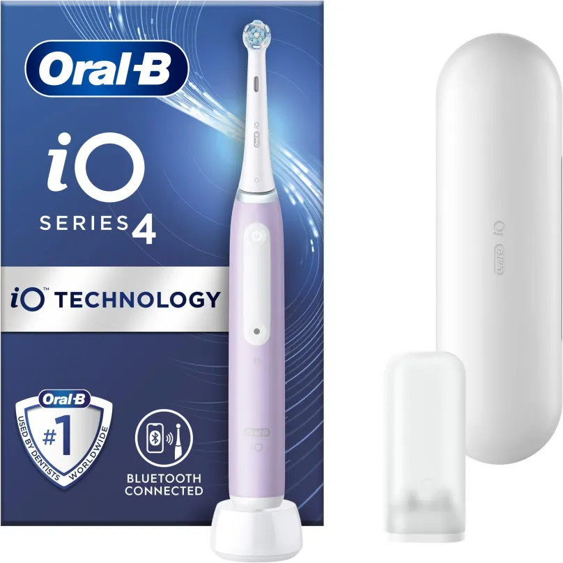 Elektrická zubná kefka Oral-B iO Series 4 Levander magnetická zubná kefka