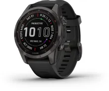Chytré hodinky Garmin Fenix 7S Sapphire Solar Carbon Gray DLC Titanium/Black Band, pre muž