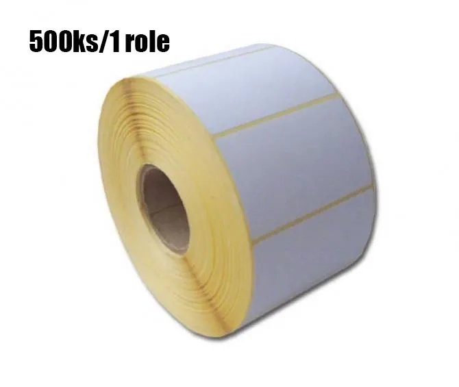 Etikety 100mm x 150mm biely papier, cena za 500ks / 1role / D40