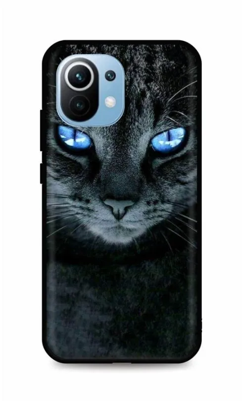 Kryt na mobil TopQ Xiaomi Mi 11 Lite silikón Dark Cat 60106