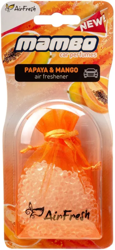 Vôňa do auta AirFresh MAMBO BLISTER - Papay & Mango