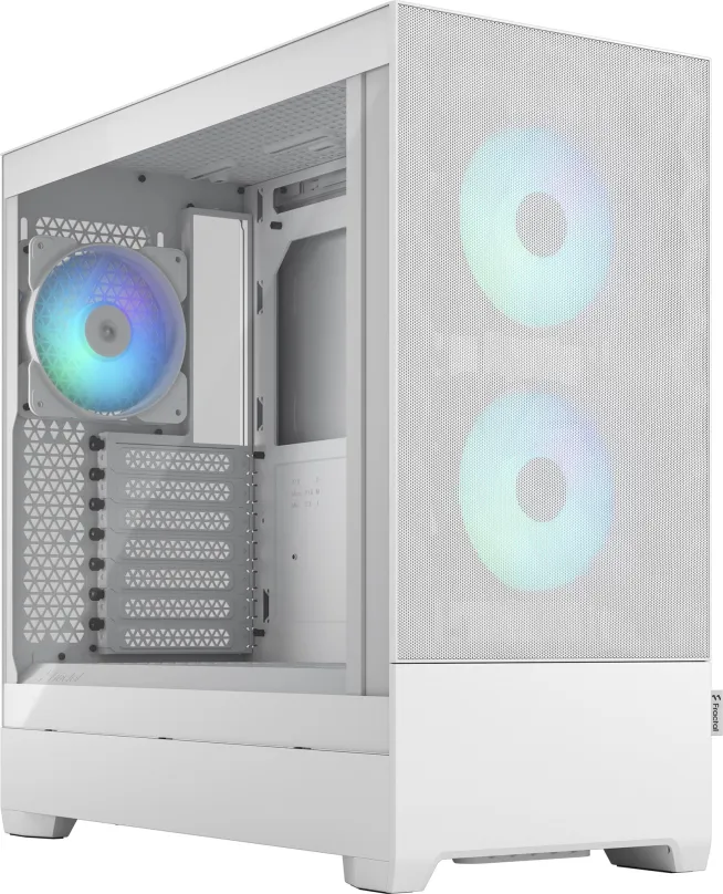 Počítačová skriňa Fractal Design Pop Air RGB White TG Clear Tint