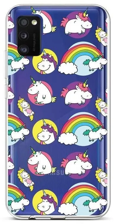 Kryt na mobil TopQ Samsung A41 silikón Chunky Unicorns 52625