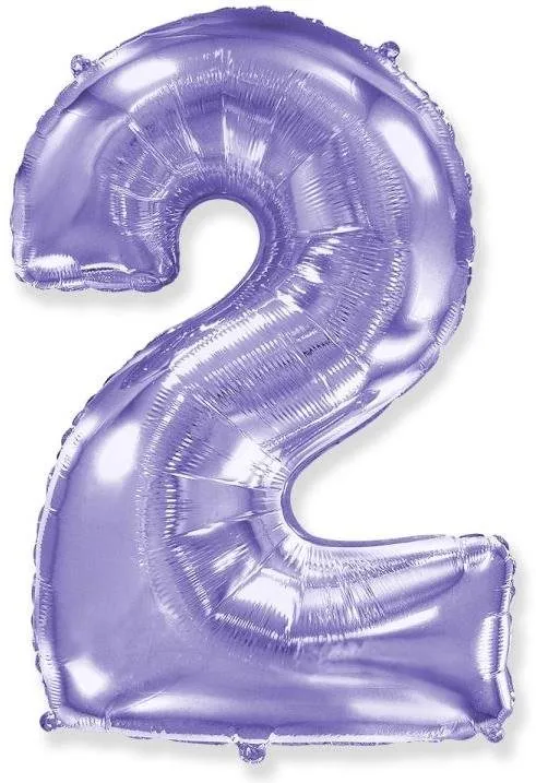 Balóniky Balón fóliový číslica fialová - lila 102 cm - 2