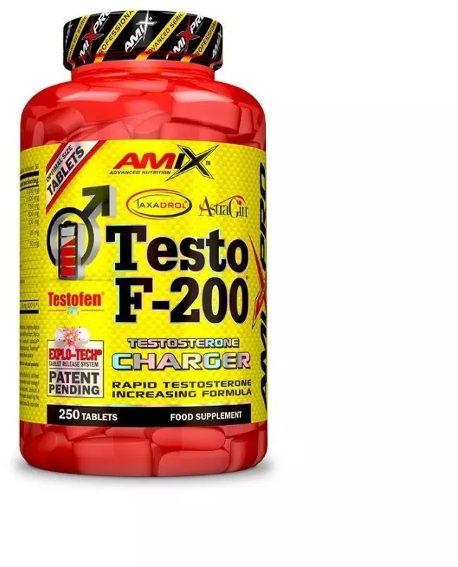 Anabolizér Amix Nutrition TestoF-200, 250tbl, Tribulus a Testosterón, na celodenné použiti