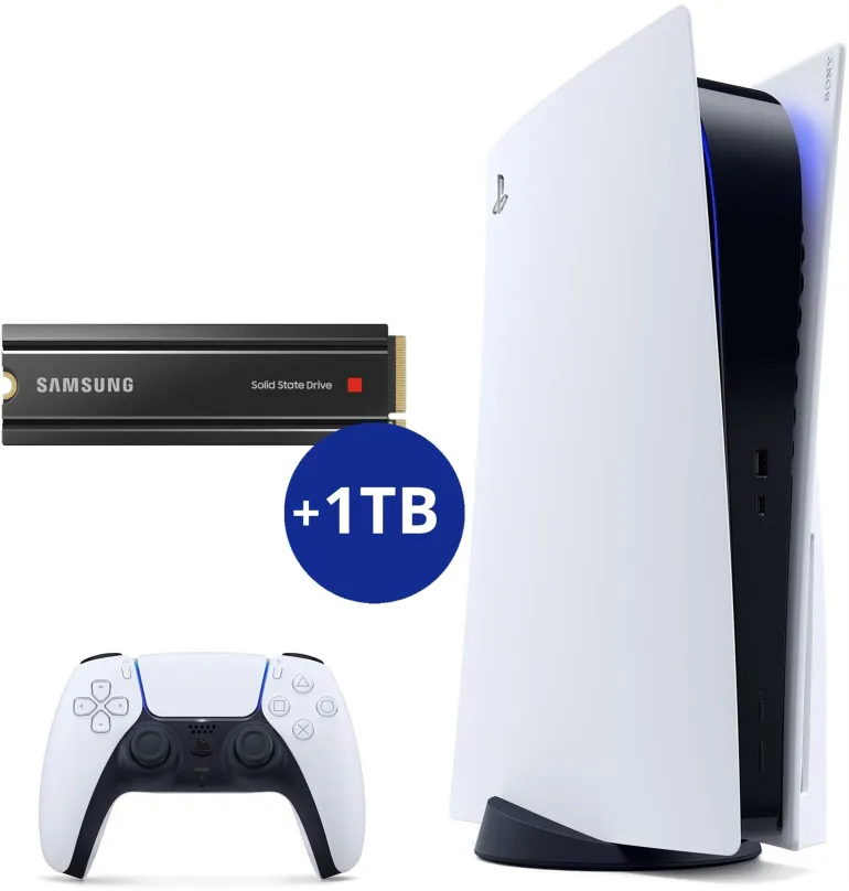 Herná konzola PlayStation 5 s rozšireným úložiskom (+1TB SSD)