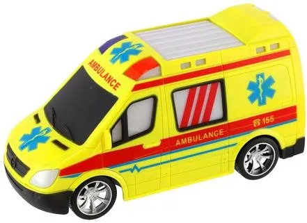 RC auto Teddies Auto RC ambulancia 20cm na diaľkové ovládanie 27MHz