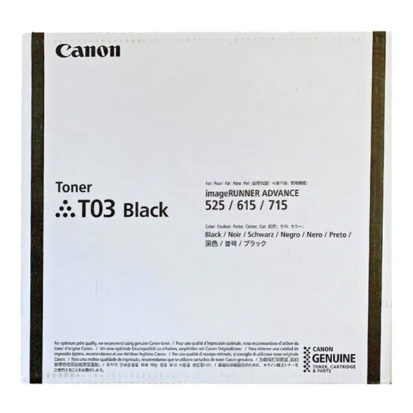 Canon originálny toner T03, black, 51500str., 2725C001, Canon imageRUNNER ADVANCE 525/615/715 III, O