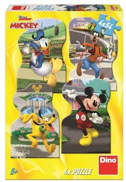 Puzzle Mickey v meste 4x54 Puzzle