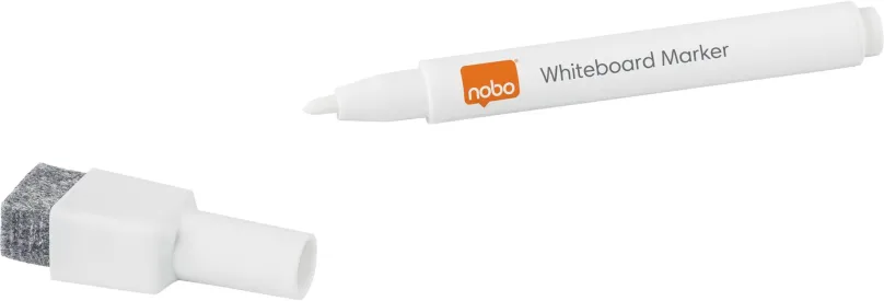 Popisovač NOBO Dry-Erase Marker White, biely - balenie 6 ks