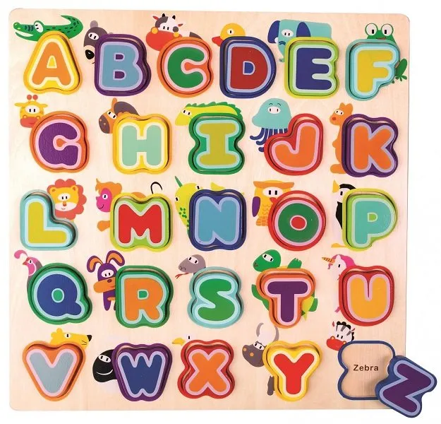 Didaktická hračka Anglická abeceda so zvieratkami