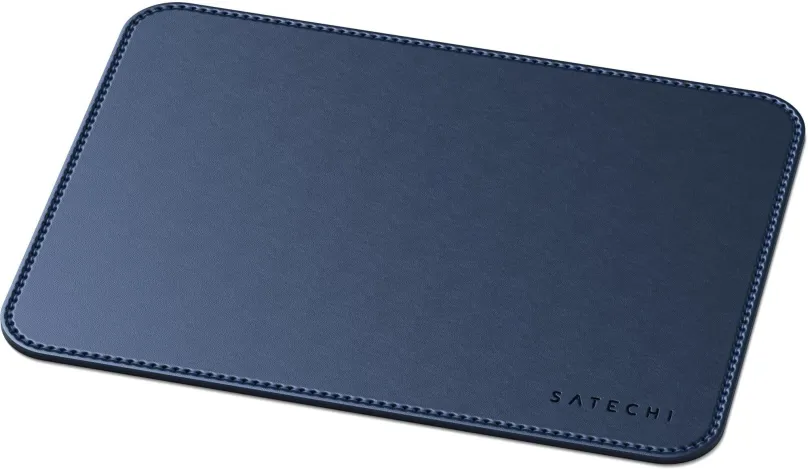 Podložka pod myš Satechi Eco Leather Mouse Pad - Blue, materiál: umelá koža, modrá