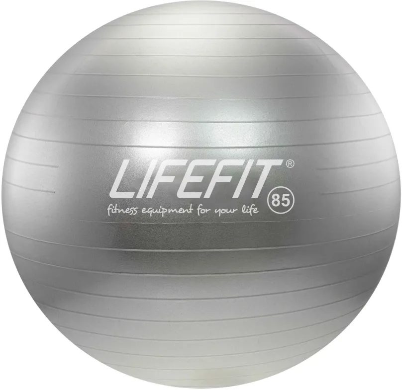 Gymnastická lopta LIFEFIT anti-burst 85 cm, strieborná