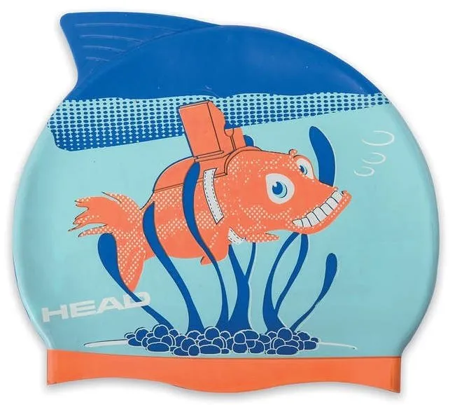 Plavecká čiapka Head Meteor junior, ryba oranžová